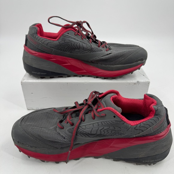 Altra Olympus Men's Foot Shape Gray Red Trail Running Shoes Size 9 AFM1859F2 - Picture 5 of 12